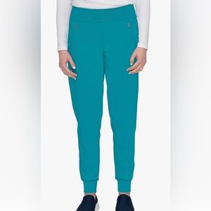 Healing Hands Jogger Scrubs for Women 6 Pocket Tara Scrub Pant 9233 3X Teal used